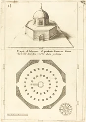 Plan and Rendering of the Temple of Solomon, 1619