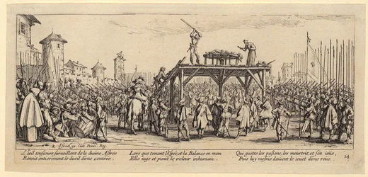 Wheel, plate 14 from the series "The Miseries of War"