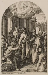 St. Peter and Saint John Healing the Lame at the Door of the Temple, from the Series “Pictures of Rome”