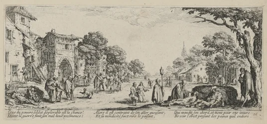 Dying People by the Roadside, Plate 16 of the Series "Miseries of War"