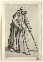 The Beggars: Beggar Woman on Crutches
