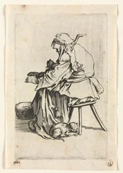 The Beggars: Old Woman and Cats, c. 1623