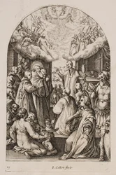 The Death of St. Benedict, from the Series “Pictures of Rome”