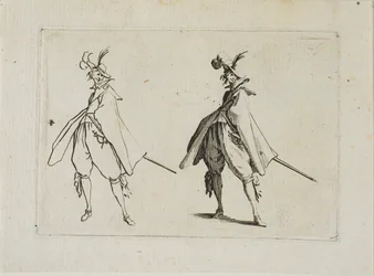 The Gentleman with a Large Coat, Seen from the Front, from The Caprices