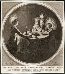 The Holy Family at Table