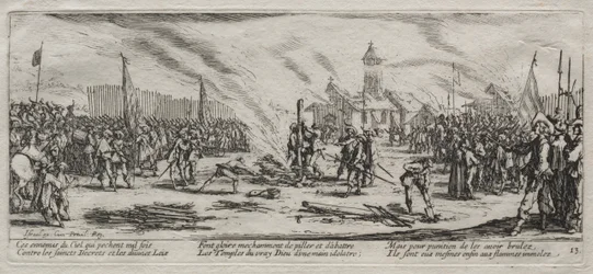 The Large Miseries of War: Burning at the Stake, 1633
