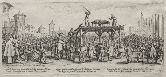 The Large Miseries of War: Execution on the Wheel