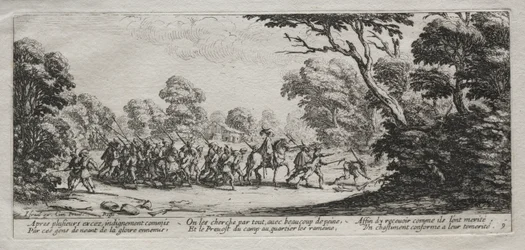 The Miseries of War: Arrest of Malefactors, 1633