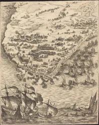 The Siege of La Rochelle [plate 10 of 16, set comprises 1952.8.97-112]