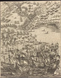 The Siege of La Rochelle [plate 11 of 16; set comprises 1952.8.97-112]