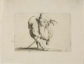 The Uneven One with a Cane, from Varie Figure Gobbi