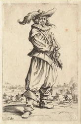 The Warrior in the Hat Adorned with a Large Feather