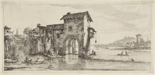 The Water Mill, from the series Diverse Vedute Designate in Fiorenza (Diverse Landscapes Designed in Florence)