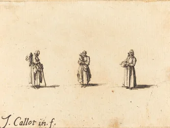 Three Women, One Holding a Child, probably 1634