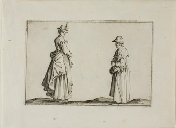 Two Women in Profile, from The Caprices