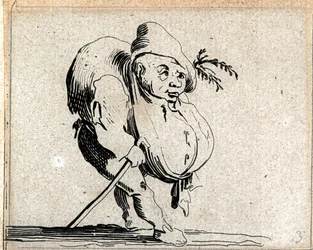 Various Hunchback Figures (engraving)