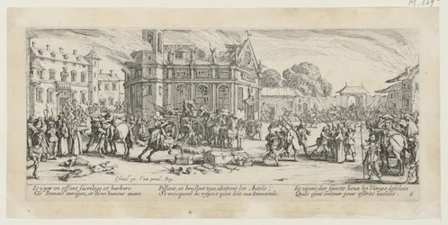 Destruction of a Monastery, Plate 6 from the series “The Miseries of War”
