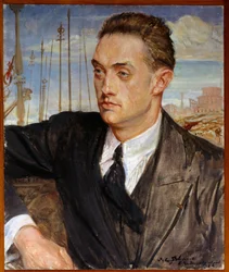 Portrait of the French writer Henri de Montherlant (1896-1972)