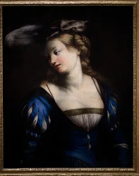 Young Woman in Blue Bodice