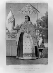 Inca princess, national costume, 1852