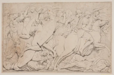 Battle Scene with Fallen Enemies