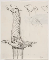 Sword Hilt in the Form of a Dragon and Three Dragon Heads
