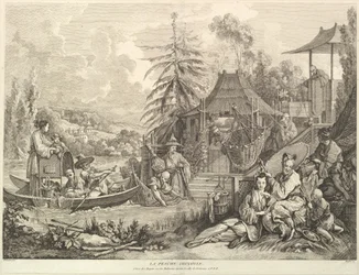 Chinese Fishing, from Chinoiseries, after 1743
