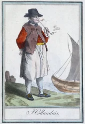 Dutch Smoking the Pipe Frontispiece of Africa - in 