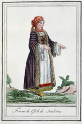 Woman of the Island of Santorini