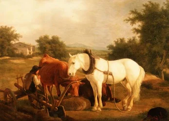 The Plough Team Resting