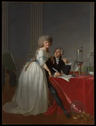 Antoine Laurent Lavoisier (1743-1794) and Marie Anne Lavoisier (Marie Anne Pierrette Paulze, 1758-1836)