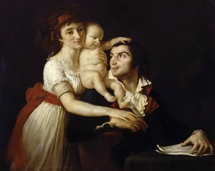 Camille Desmoulins with His Wife Lucile and Child