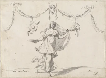 Ornament with a Woman in Ancient Dress
