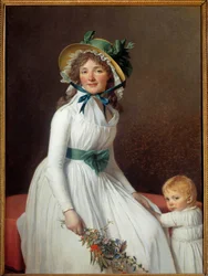 Portrait of Madame Seriziat with her son Emile