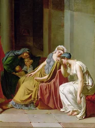 The Oath of the Horatii (detail)