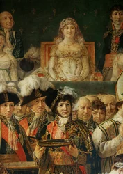 The coronation of Napoleon I by Pope Pius VII in the Cathedral of Notre-Dame de Paris …