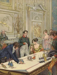 Napoleon and Josephine preparing for their coronation