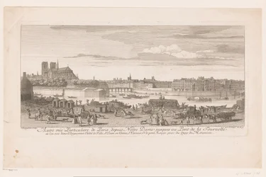 View of Paris from Notre Dame to Pont de la Tournelle