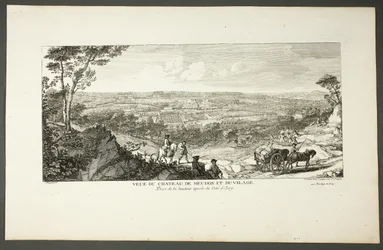 View of Royal Palace of Meudon and Village, from the series The Château de Meudon