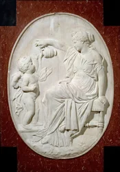 Monument to the Heart of Louis XIII: The Four Cardinal Virtues. Temperance