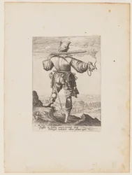 Helmetted Musketeer, from Officers and Soldiers of the Bodyguard of Emperor Rudolph II