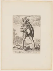 Soldier, Armed with Broadsword and Shield, from Officers and Soldiers of the Bodyguard of Emperor Rudolph II