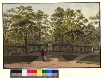 The small fountain in the garden of Schönbrunn