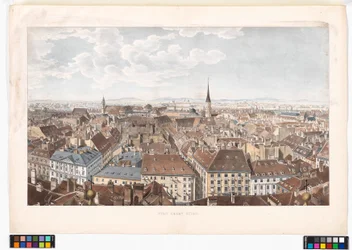 Panorama of Vienna looking south from St. Peter