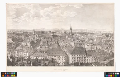 Panorama of Vienna towards the south, from St. Peter