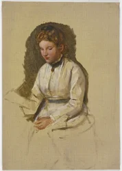Young Girl in a White Blouse