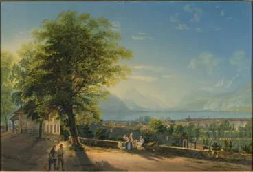 Vevey from the Terrace of Saint-Martin