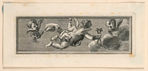 Vignette with Angels and Instruments of the Passion