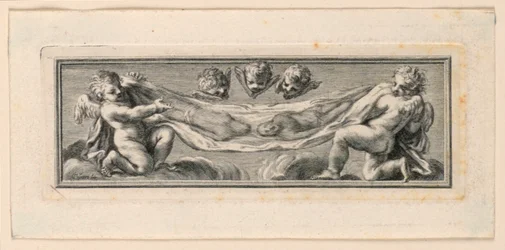 Vignette with Angels and Instruments of the Passion