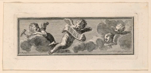 Vignette with Angels and Instruments of the Passion
